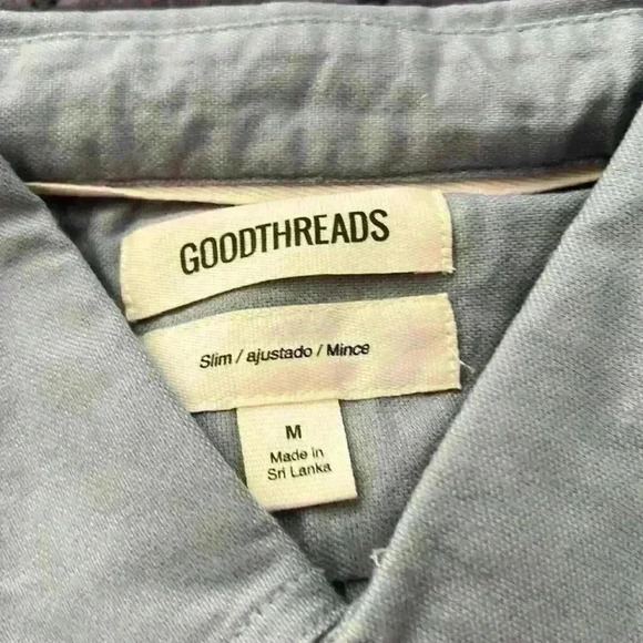 Goodthreads Men's Slim-Fit Long-Sleeved Stretch Oxford Shirt with Pocket - Picture 3 of 7